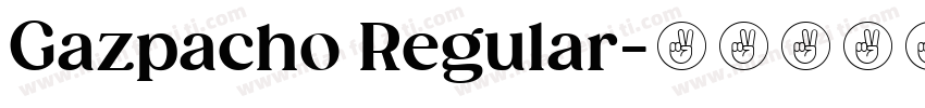 Gazpacho Regular字体转换
